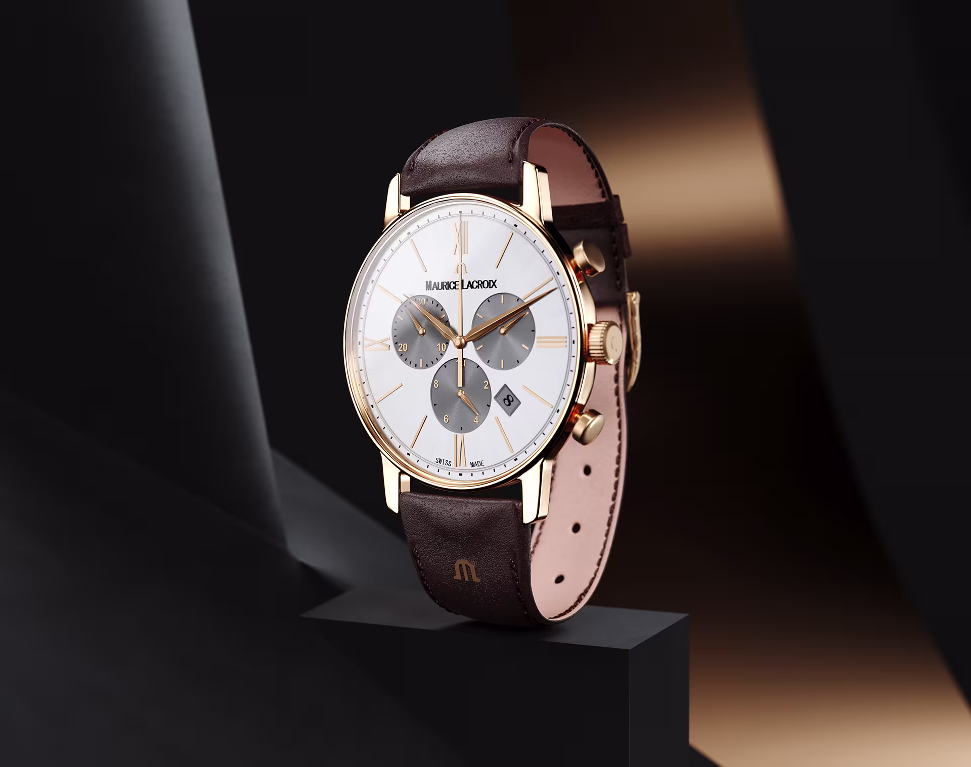 Luxury watch product scene used to demonstrate the 3DBAE 3ds Max Live Link workflow